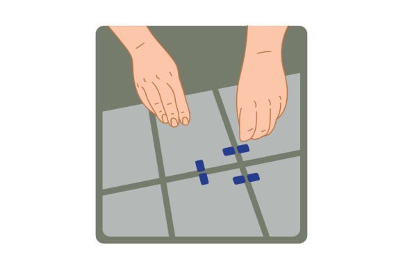 Download Ceramic Tiles Being Layed on the Floor - Close Up - Close up Collection
