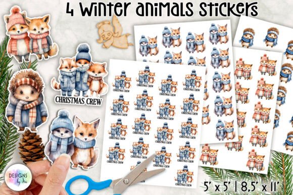 Download Winter Animals Stickers, Cozy Animals - Cozy animals Collection