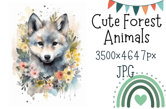 Download Cute Baby Wolf Printable Nursery Art - Printable nursery art Collection