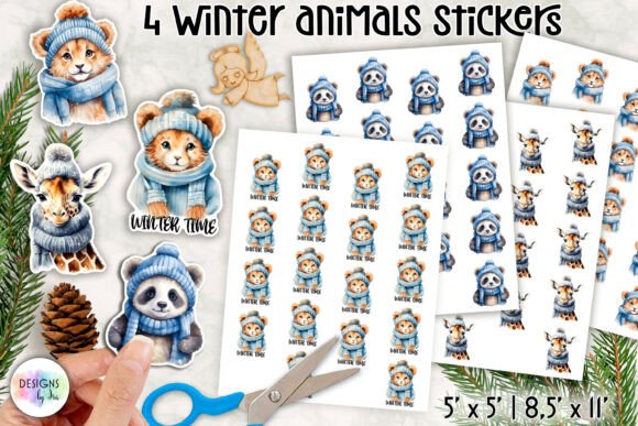 Download Winter Animals Stickers, Cozy Animals - Cozy animals Collection