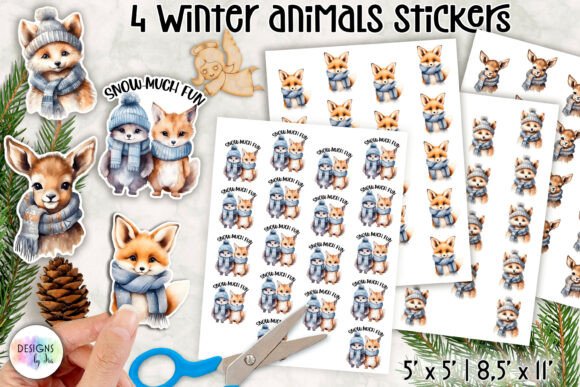 Download Winter Animals Stickers, Cozy Animals - Cozy animals Collection