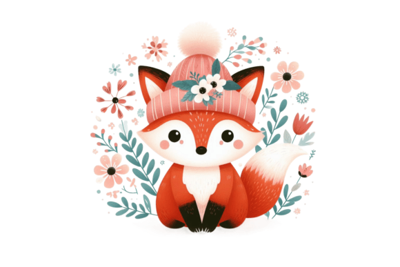 Download Cute Winter Fox PNG Sublimation - Fox Collection