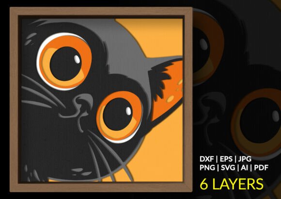 Download Close Up Black Cat Peeking, Pet Portrait - Close up Collection
