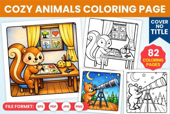 Download Cozy Animals Coloring Pages for Kids - Cozy animals Collection