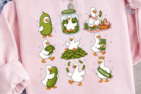 Download Cute Duck and Pickle PNG Clipart Bundle - Cute duck Collection