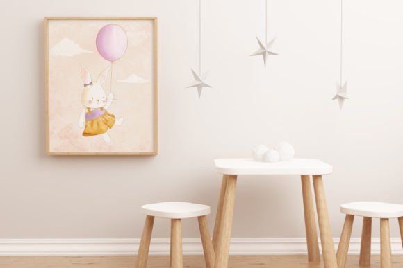 Download Cute Bunny Girls Printable Nursery Art - Printable nursery art Collection